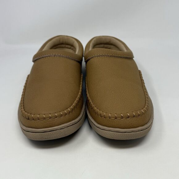 My Pillow Slippers Mules Womens 7 Tan Brown Jersey Lined Moccasins Comfort Shoes - Picture 6 of 15